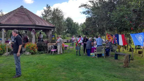 ELMS Family Day attendees in the Allied Special Forces Grove