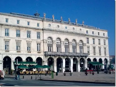 Bayonne Town Hall and the square in front