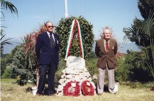 Bernard Collier and Eric Holmes at the PG 78 memorial