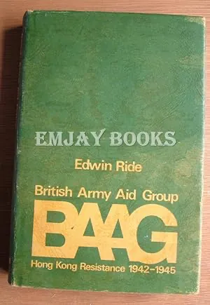 British Army Aid Group book by Edwin Ride