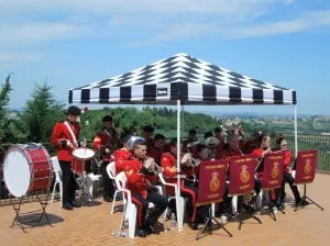 Northumbria Army Cadet Force Cassino Band performing in Servigliano