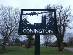 Conington village sign