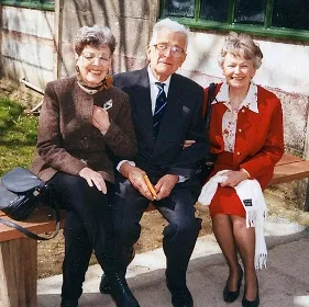 Elizabeth Harrison with François Nothomb and Andrée Dumon