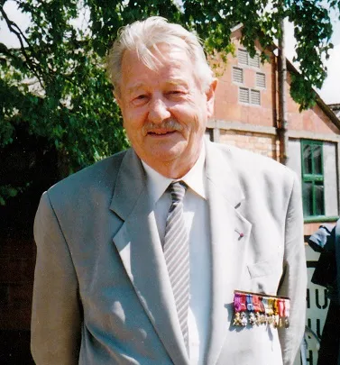 Portrait of an ELMS member wearing medals