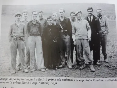 English members of Gruppo Roti with Don Enrico Pocognoni