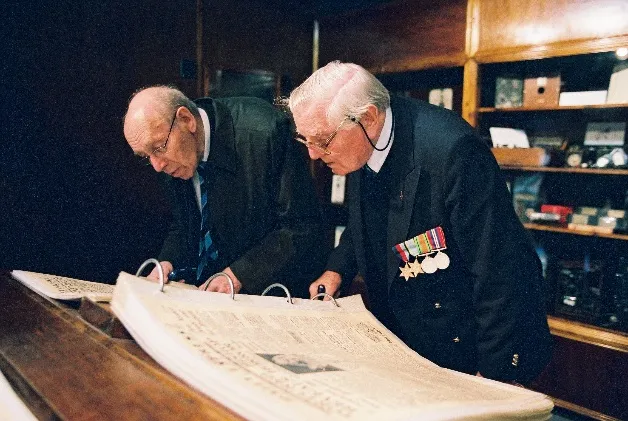 Gordon and Bob researching