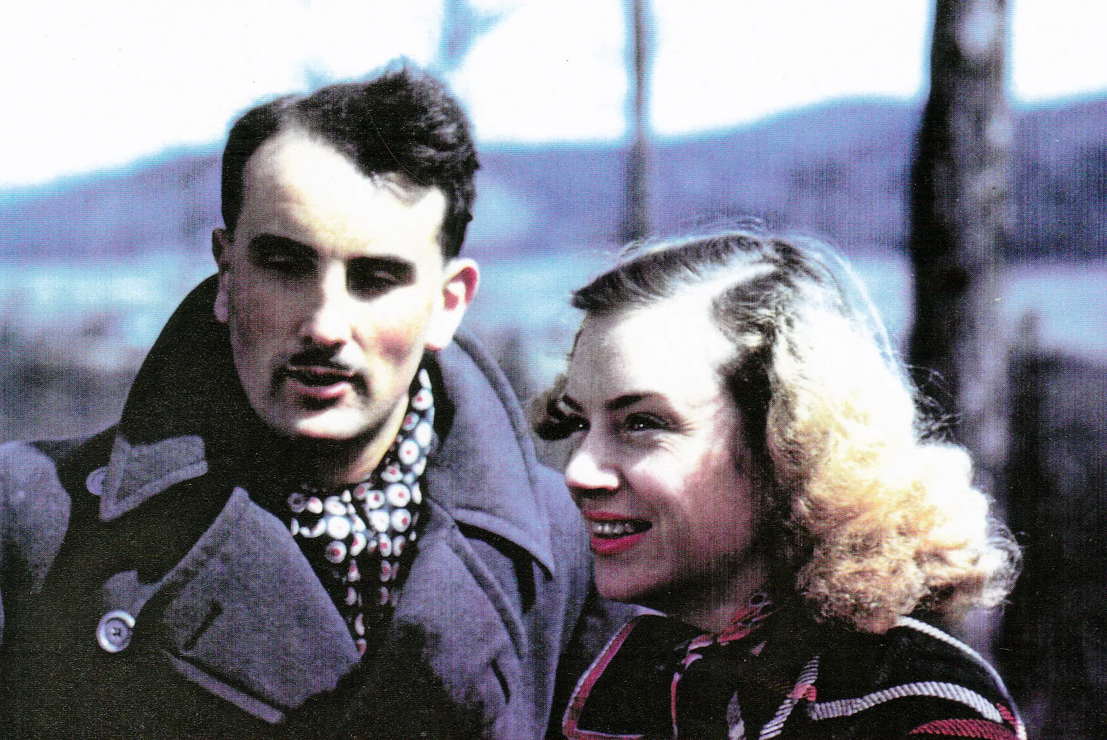 Evader Gordon Carter with his helper Janine