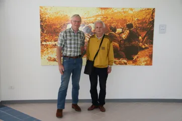Visitors at the Gruppo Roti exhibition in Braccano