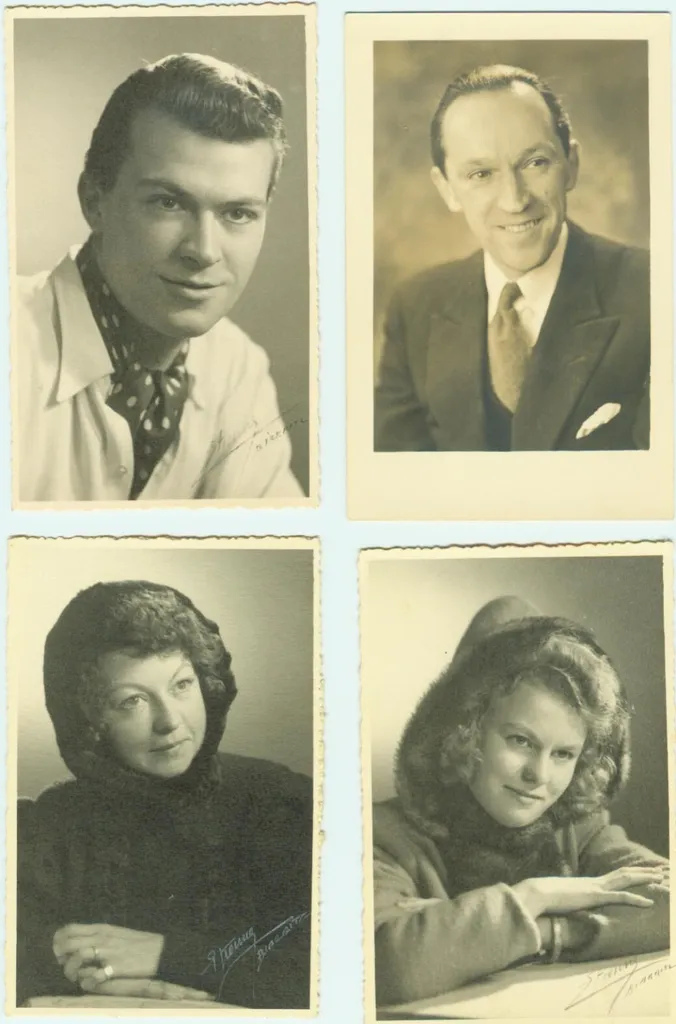 Portraits of Albert Johnson and his family