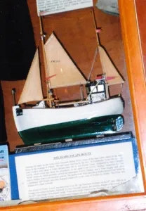 Scale model of the fishing boat Laura