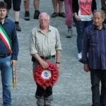 Wreath laying at Monte San Martino memorial