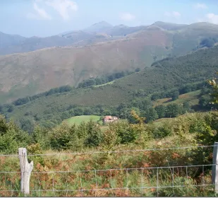 Mountain landscape on the Comète route