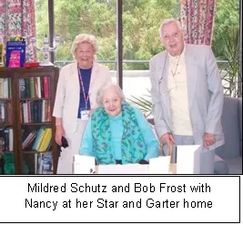 Nancy Wake at the Star and Garter Home with Mildred Schutz and Bob Frost