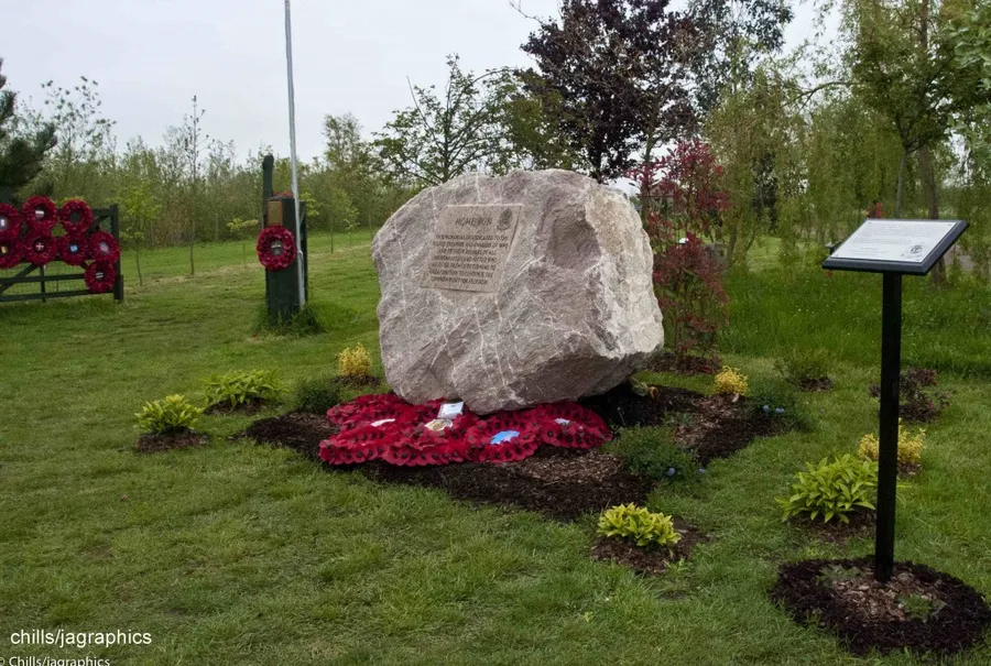 The Home Run memorial at the National Memorial Arboretum