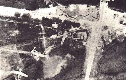 Operation Deadstick glider beside Pegasus Bridge