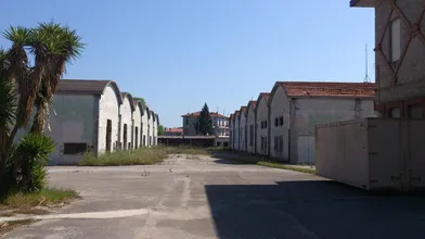 The original PG 70 camp buildings that housed prisoners of war