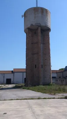 The water tower built by prisoners of war at PG 70
