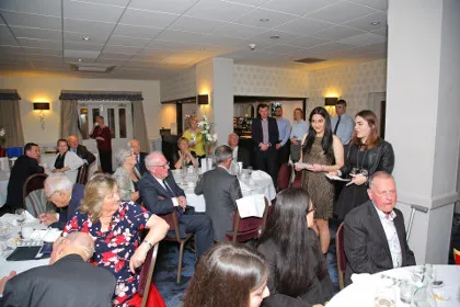 Guests and Italian students at the ELMS reunion dinner