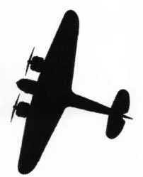 Unidentified Second World War aircraft silhouette 1