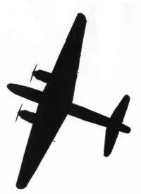 Unidentified Second World War aircraft silhouette 6