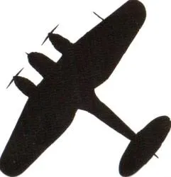 Unidentified Second World War aircraft silhouette 8
