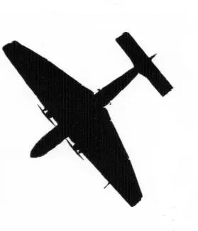 Unidentified Second World War aircraft silhouette 9