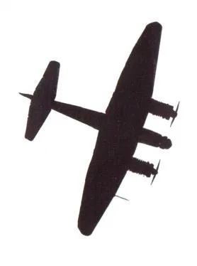 Unidentified Second World War aircraft silhouette 10