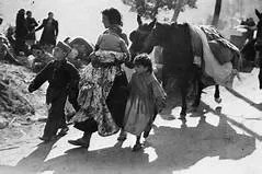 Spanish refugees crossing the Pyrenees