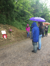 Rain-soaked walkers on the Tenna Valley Trail
