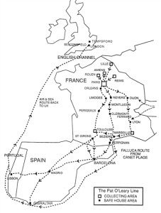 Complete Pat O'Leary Line Routes including Switzerland connection